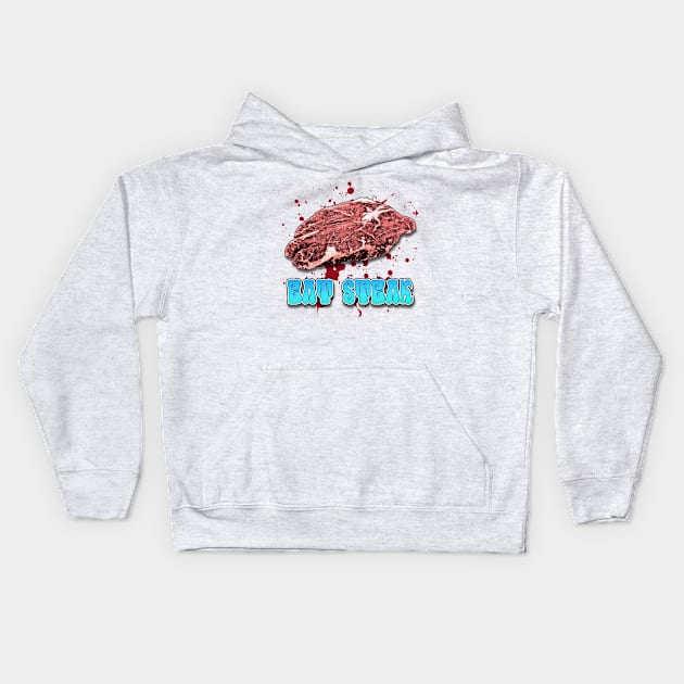 Eat Steak Kids Hoodie by ImpArtbyTorg